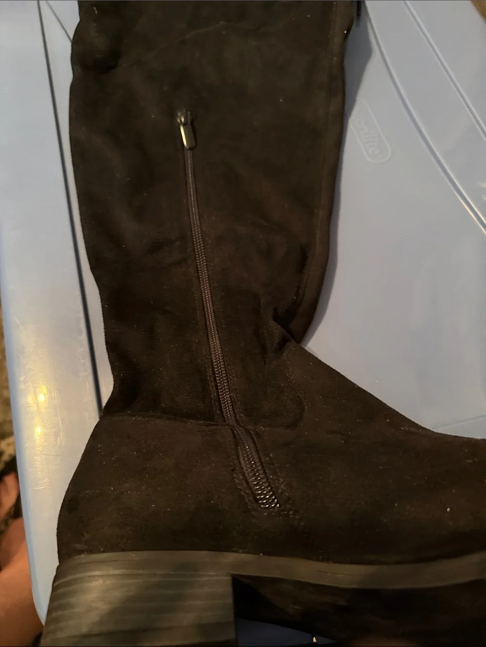 torrid Black Over-the-Knee Boot. 9ww. Clearly worn, but lots of life left.